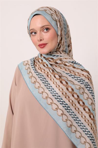 Silk Elite Şal | Pastel Mavi