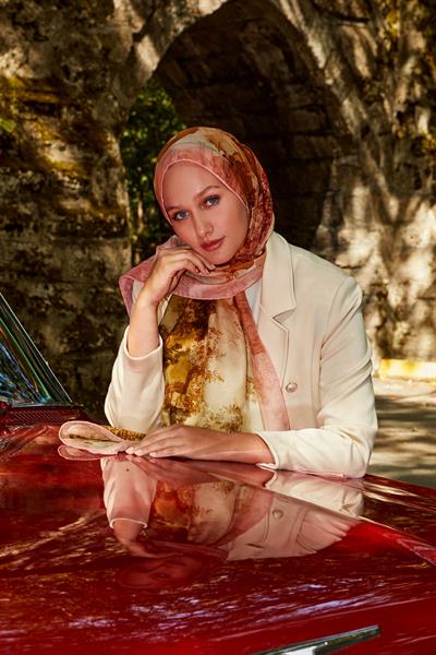 Silk Elite Şal | Şeftali Çiçeği