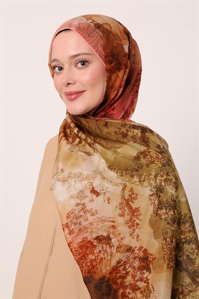 Silk Elite Şal | Şeftali Çiçeği