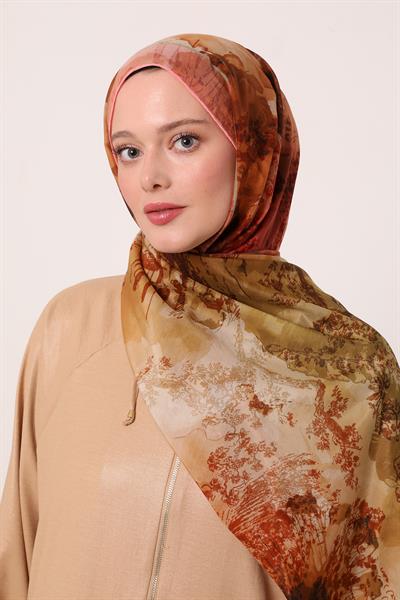 Silk Elite Şal | Şeftali Çiçeği