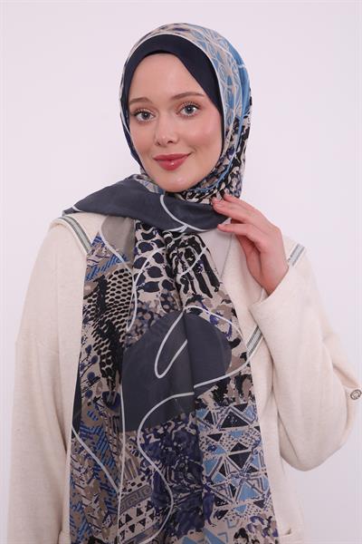 Silk Elite Şal | Yağmur Laciverti