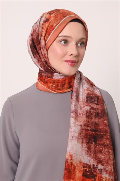 Silk Elite Şal | Yanık Turuncu