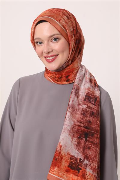 Silk Elite Şal | Yanık Turuncu