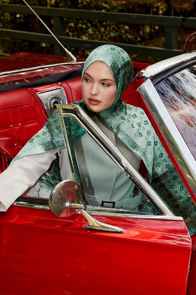 Silk Elite Şal | Yeşilin Sessizliği