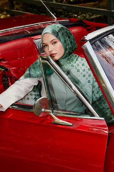 Silk Elite Şal | Yeşilin Sessizliği