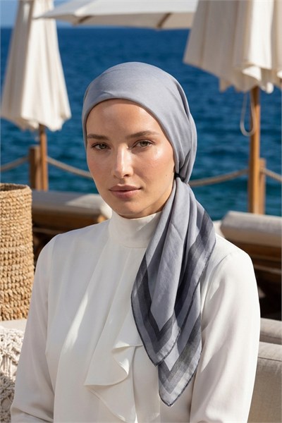 Summer Eşarp | Pastel Mavi