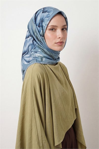 Summer Eşarp | Pastel Mavi