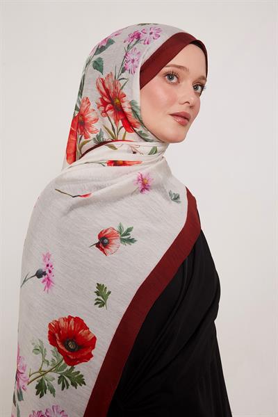 Summer Şal | Dumanlı Bordo