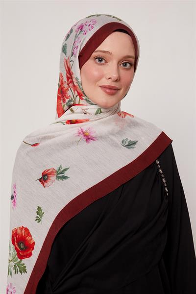 Summer Şal | Dumanlı Bordo