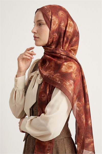 Summer Şal | Dumanlı Bordo