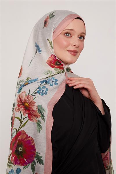 Summer Şal | Mercan Çiçeği