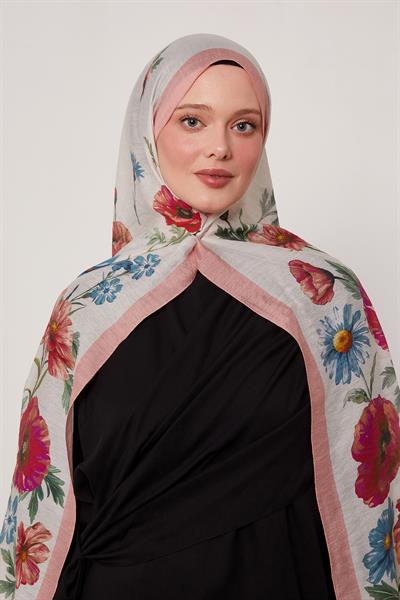 Summer Şal | Mercan Çiçeği