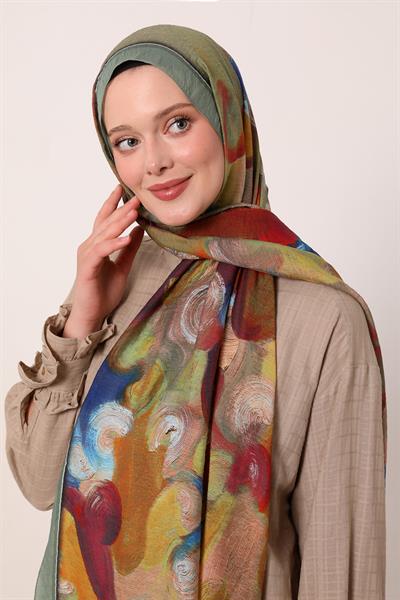 Summer Şal | Nil Yeşili Parıltısı