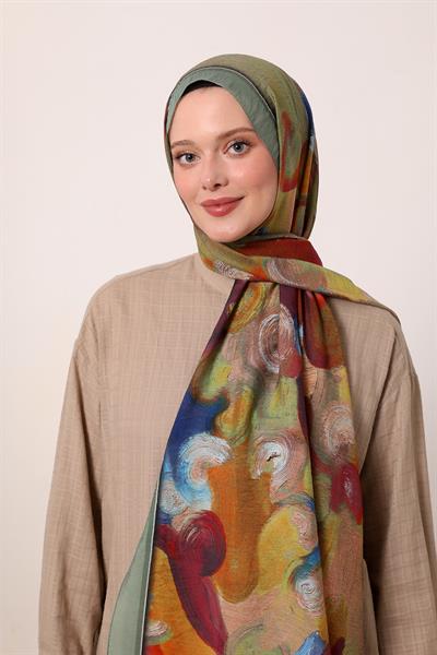 Summer Şal | Nil Yeşili Parıltısı