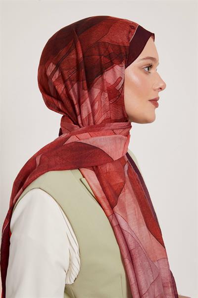 Summer Şal | Yakut Bordo