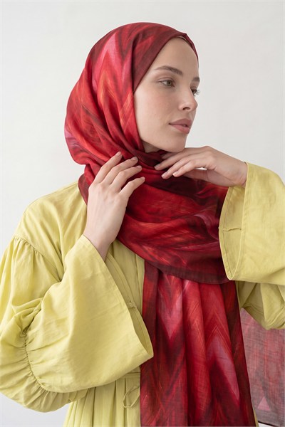 Summer Şal | Yakut Bordo