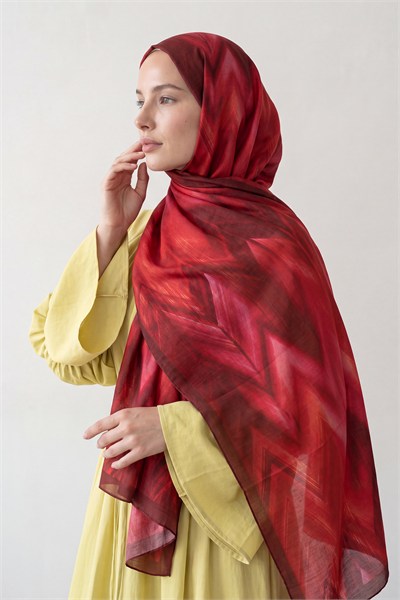 Summer Şal | Yakut Bordo