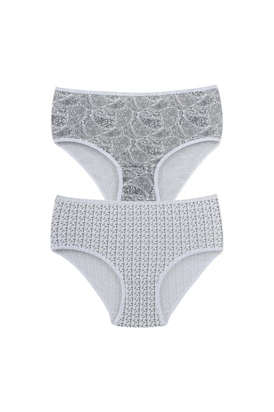 ملابس داخلية نسائية - عبوة من قطعتين - باتو - مناسبة للأرداف العريضة