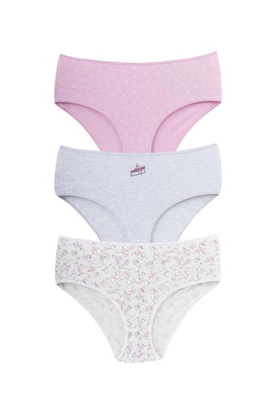 ملابس داخلية نسائية - طقم باتو من 3 قطع - مناسب للأرداف العريضة