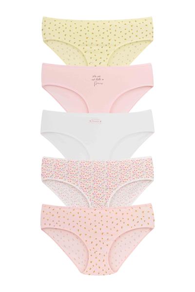 ملابس داخلية نسائية - عبوة من 5 قطع - باتو - مناسبة للأرداف العريضة