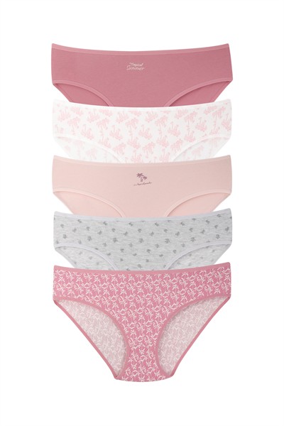 Женское нижнее белье - комплект из 5 штук, модель Batu - широкие бедра