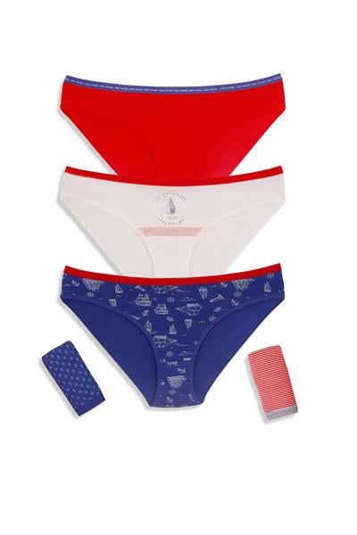 طقم ملابس داخلية نسائية - طقم بيكيني من 5 قطع