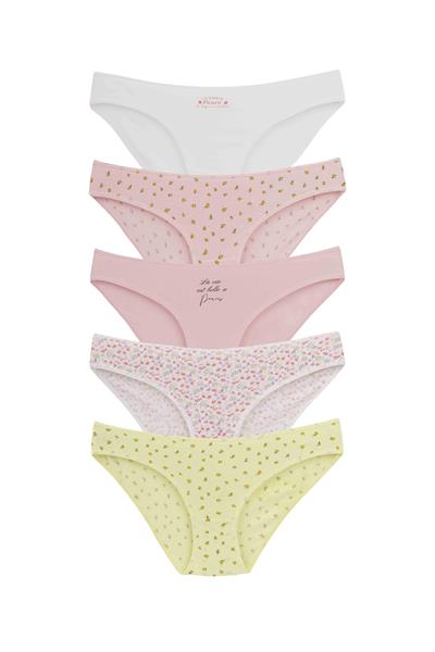 طقم ملابس داخلية نسائية - طقم بيكيني من 5 قطع