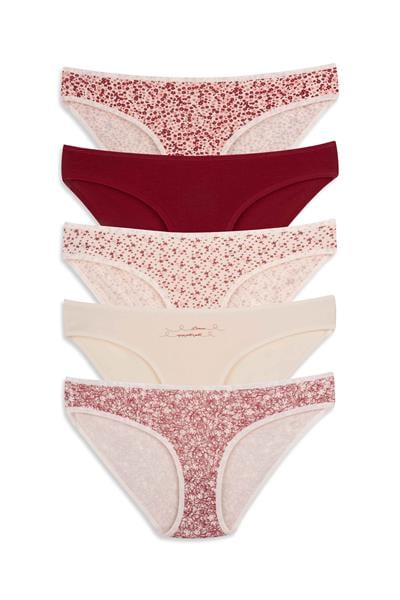 طقم ملابس داخلية نسائية - طقم بيكيني من 5 قطع