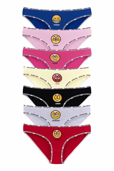 مجموعة ملابس داخلية نسائية مكونة من 7 قطع بيكيني