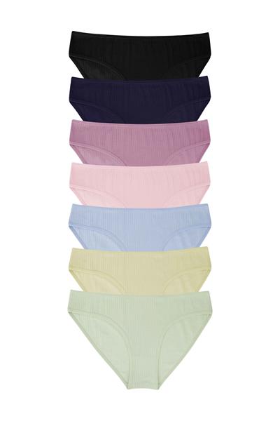 ملابس داخلية نسائية - عبوة من 7 قطع بيكيني