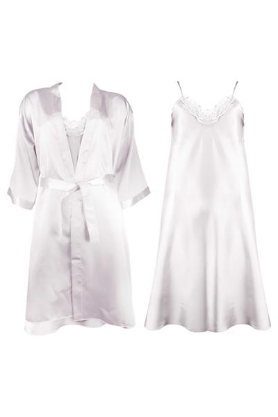 WOMENS SATIN ROBE SET