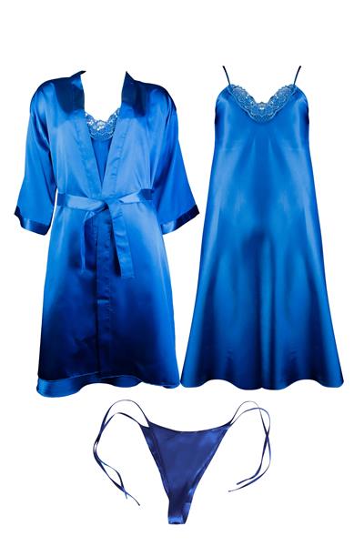 WOMENS SATIN ROBE SET
