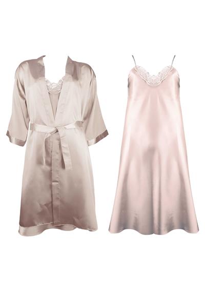 WOMENS SATIN ROBE SET