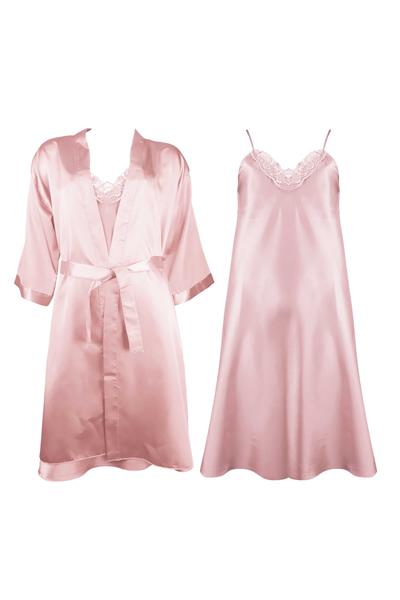 WOMENS SATIN ROBE SET