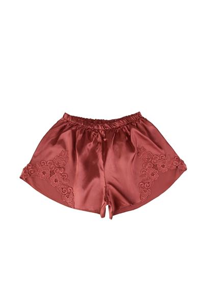 WOMENS SATIN SHORTS SET