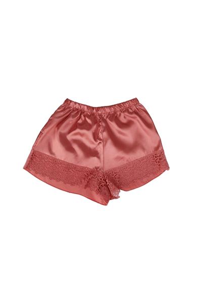 WOMENS SATIN SHORTS SET