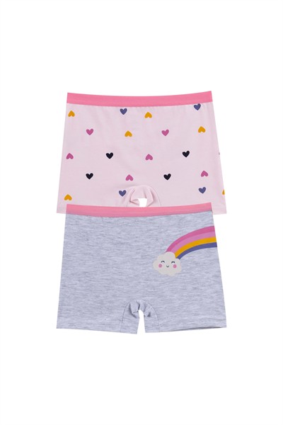 GIRLS UNDERWEAR - 2-PACK SHORTS