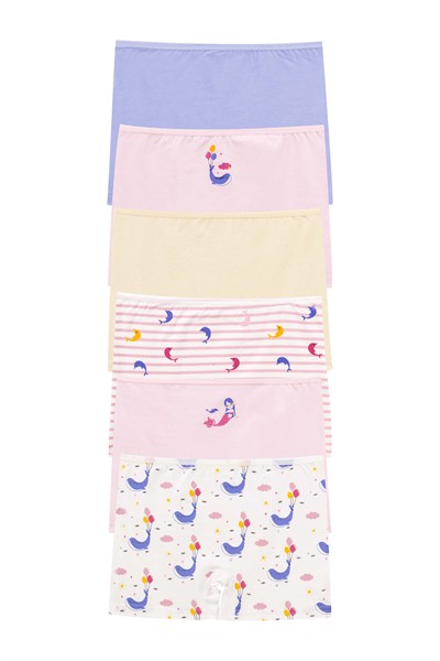 GIRLS UNDERWEAR - 6-PACK BOXER SHORTS