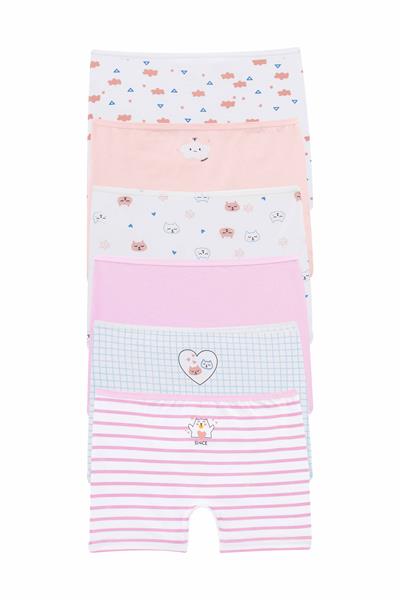 GIRLS UNDERWEAR - 6-PACK BOXER SHORTS