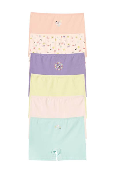 GIRLS UNDERWEAR - 6-PACK BOXER SHORTS