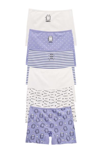 GIRLS UNDERWEAR - 6-PACK BOXER SHORTS