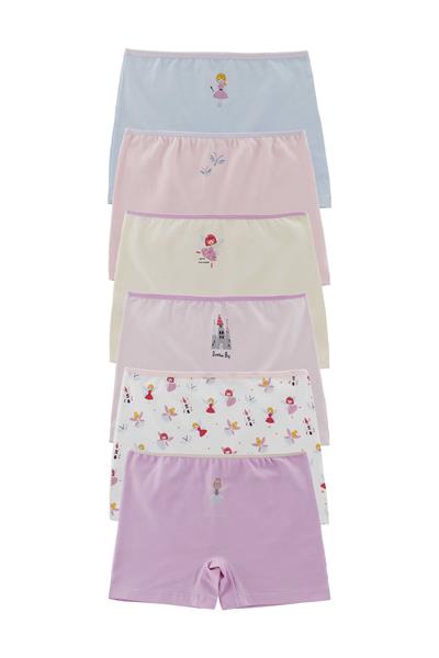 GIRLS UNDERWEAR - 6-PACK BOXER SHORTS