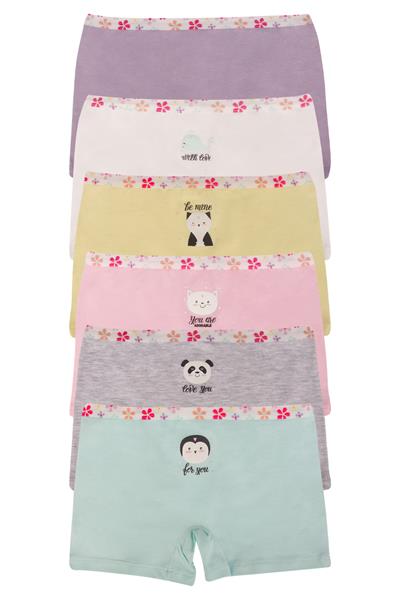 GIRLS UNDERWEAR - 6-PACK BOXER SHORTS