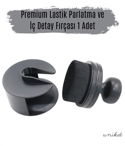 Yeni Nesil Aplikatör Ultra Soft İnce Yoğun Tüylü  Premium Lastik Parlatma ve İç Detay Fırçası 1 Adet