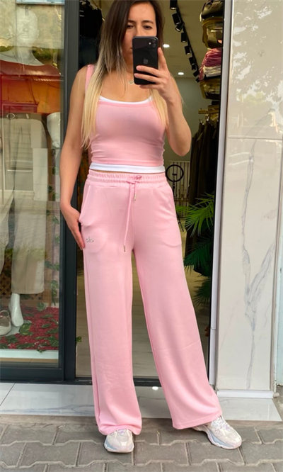Alo Yüksek Bel Eşofman Altı - Pembe