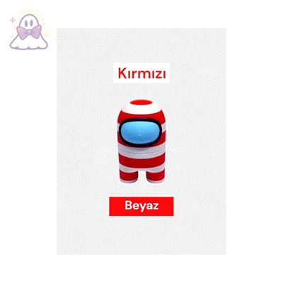 Among Us Kırmızı Beyaz Mıknatıslı