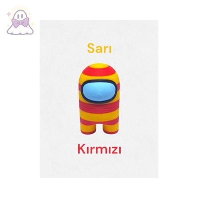 Among Us Sarı Kırmızı Mıknatıslı