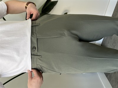 Boyfriend Mint Yeşili Kumaş Pantolon