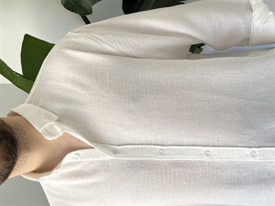Giesto Fresh Keten Gömlek Beyaz