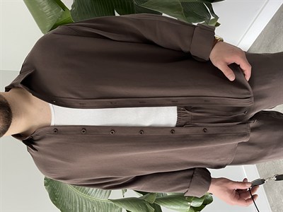 Kahverengi Premium Modal Oversize Takım